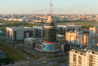 Astana, dat hoofdstad betekent in het Kazakhstaans, staat vol met moderne architectuur.