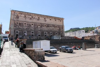 Guanajuato. De 'alhondiga de granaditos' (graanopslag). Hier werd door Hidalgo de eerste slag gevochten tegen de Spanjaarden