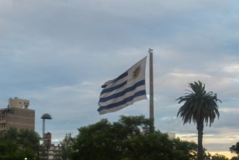 een laatste foto van Uruguay, hunnie vlag
