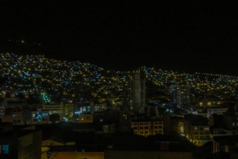 La Paz by night.