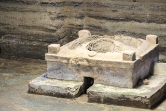 een Maya sauna bij de opgravingen van Joya de Cerén