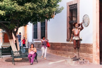 vanwege het jaarlijkse Cervantino festival vind je overal beelden en verwijzingen naar Don Quijote