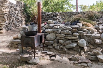 Dit was de keuken van onze homestay, dus we kookten zelf maar een potje op ons camping gasstelletje.