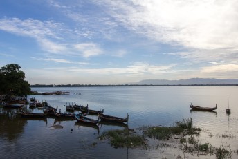 vanaf Mandalay kun je over deze rivier, de Irrawaddy, naar Bagan cruisen