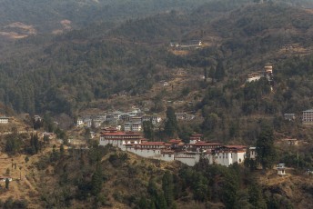 De dzong van Trongsa, we maakten even een tussenstop op weg naar Bumthang/Jakar.