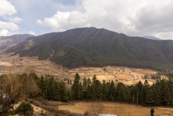 Uitzicht vanuit de dzong.