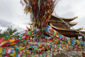 Naast het klooster zijn de Buddhisten tempels de grote attractie van Shangri La.