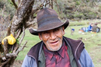 We maakten nog even kennis met een Peruaanse boer.