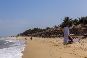 na mijn uitstapje naar Colombia tijd om uit te rusten aan het strand van Hoi An