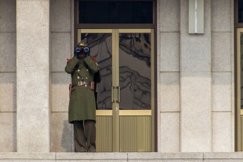 Een echte Noord Koreaan.