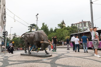 Het Boğa Heykeli wat zoveel betekent als Standbeeld van een Stier.
