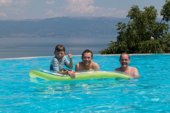 Maar daarvoor was ik niet naar Ohrid gekomen, ik was daar omdat Marcel en zijn gezin daar vakantie vierden.