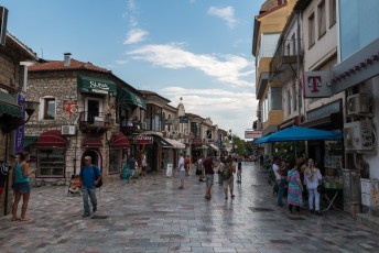 De winkelstraat voor de toeristen.