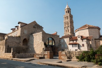 Na Zadar lag Split op mijn route. Dit is de toren van de kathedraal van Sint Domnius.