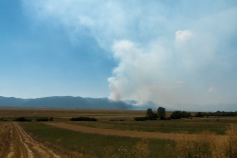 Want de volgende dag ging ik op weg naar een vriend in Kroatië terwijl er overal bosbranden woedden.