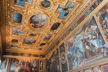 Dit plafond is bijv. geschilderd door Paolo Veronese.