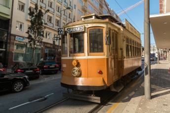 De typische trammetjes in Porto.