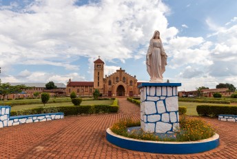 De laatste bezienswaardigheid in Butare is deze door de Belgen gebouwde kathedraal.