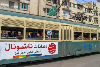Het openbaar vervoer in Caïro.