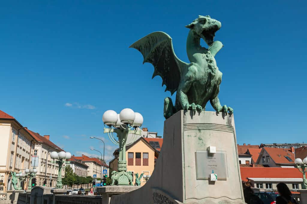 This dragon is the symbol of Ljubljana. This and more beautiful pictures in the gallery Slovenia on www.edvervanzijnbed.nl/en