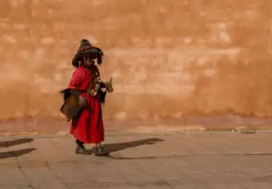 Water seller in Rabat. Picture from the photo gallery Morocco on https://www.edvervanzijnbed.nl/en/