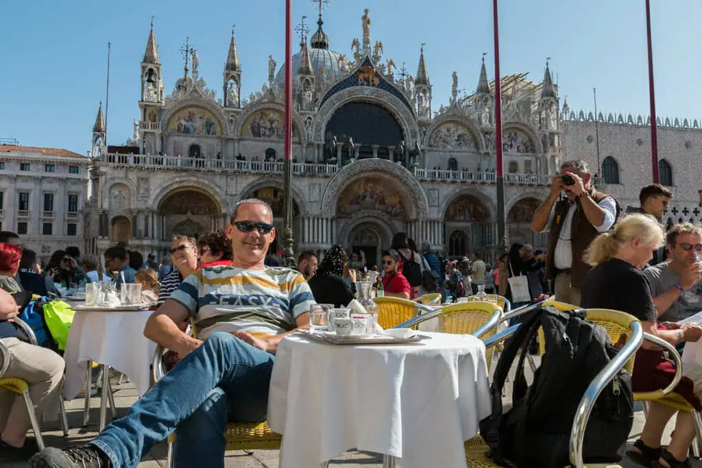 During my race through Southern Europe I managed to squeeze in some time for the most expensive cup of coffee in the world on the Saint Mark's Square.
